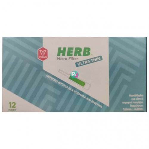 Vican Herb Micro Filter Ultra Thin 12 Τεμάχια